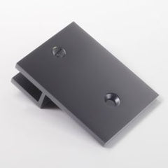 U Bracket Square with Vertical Leg Gunmetal