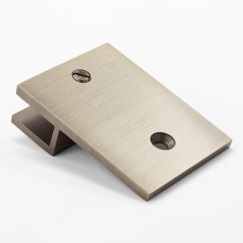 U Bracket Square with Vertical Leg Warm Brushed Nickel