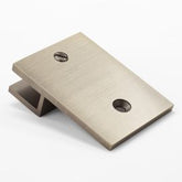 U Bracket Square with Vertical Leg Warm Brushed Nickel