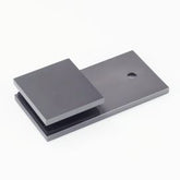 Bracket Square Glass to Wall 180 Degree Gunmetal