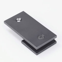 SB180SQGM β Bracket Square Glass to Wall 180 Degree Gunmetal β supplier gallery view 2
