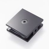 U Bracket Glass to Wall Mechanical Fixing 90 Degree Gunmetal