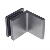 Bracket Glass to Wall 90 Degree Adjustable Brushed Gunmetal