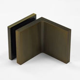 Bracket Glass to Wall 90 Degree Adjustable Dark Antique Brass