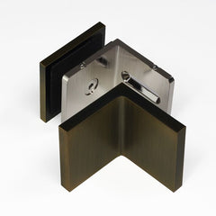 SB50ADJDAS – Bracket Glass to Wall 90 Degree Adjustable Dark Antique Brass – supplier gallery view 2