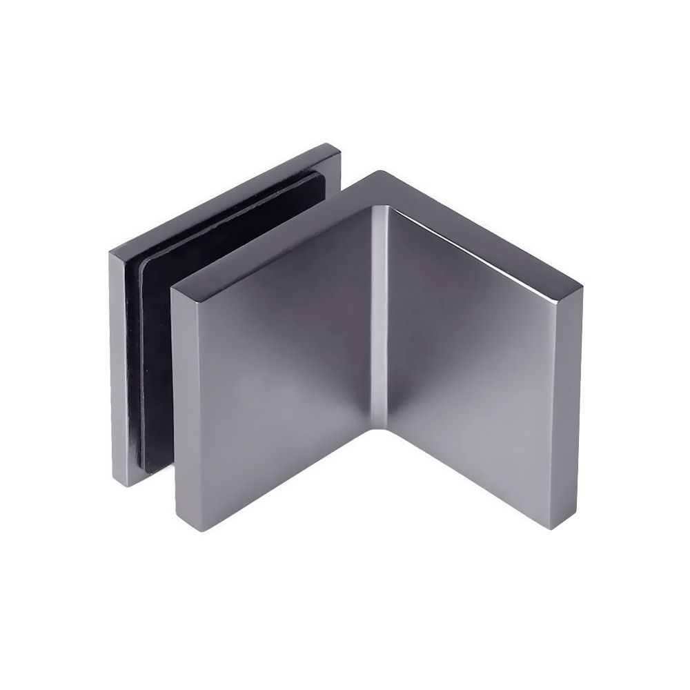 Forge Frameless Shower Screen Bracket Glass to Wall 90 Degrees Adjustable - Gunmetal Grey - Image 1
