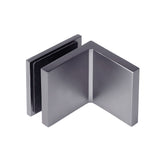 Forge Frameless Shower Screen Bracket Glass to Wall 90 Degrees Adjustable - Gunmetal Grey