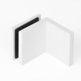 Bracket Glass to Wall 90 Degree Adjustable Matt White