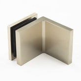 Bracket Glass to Wall 90 Degree Adjustable Warm Brushed Nickel