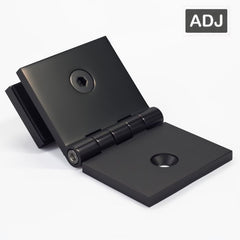 SB50CABB β Bracket Square Glass to Wall Adjustable Angle Black β supplier gallery view 2