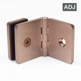 Bracket Square Glass to Wall Adjustable Angle Nero Brushed Bronze
