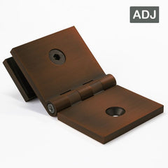 SB50CABDAB β Bracket Square Glass to Wall Adjustable Angle Dark Antique Bronze β supplier gallery view 2