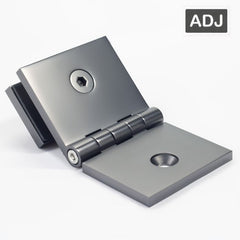 SB50CABGM – Bracket Square Glass to Wall Adjustable Angle Gunmetal – supplier gallery view 2