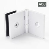 Bracket Square Glass to Wall Adjustable Angle Matt White