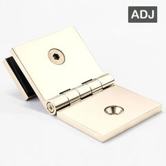 SB50CABRPB – Bracket Square Glass to Wall Adjustable Angle Raw Polished Brass – supplier gallery view 2