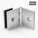 Bracket Square Glass to Wall Adjustable Angle Satin