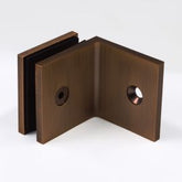 Bracket Square Glass to Wall 90 Degree Dark Antique Bronze