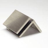 Bracket Square Glass to Wall 90 Degree Warm Brushed Nickel