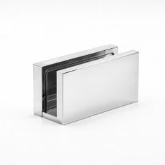 U Bracket Concealed Screw Square Chrome