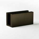 U Bracket Concealed Screw Square Dark Antique Brass