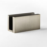 U Bracket Concealed Screw Square Warm Brushed Nickel