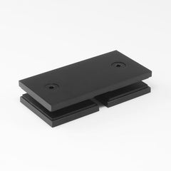 SBD180SQB – Bracket Square Glass to Glass 180 Degree Black – supplier gallery view 2