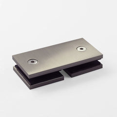 SBD180SQBN β Bracket Square Glass to Glass 180 Degree Brushed Nickel β supplier gallery view 2