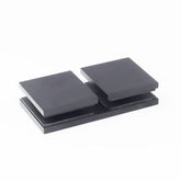 Bracket Square Glass to Glass 180 Degree Gunmetal