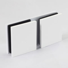 SBD180SQMW β Bracket Square Glass to Glass 180 Degree Matt White β supplier gallery view 2