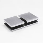 Bracket Square Glass to Glass 180 Degree Satin