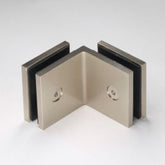 Bracket Square Glass to Glass 90 Degree Warm Brushed Nickel
