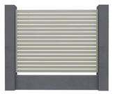 Aluminium Slat Screen Kit - Dune colour, 1800mm high x 3000mm wide, Slat fence panel