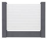 Aluminium Slat Screen Kit - White colour, 1800mm high x 3000mm wide, Slat fence panel