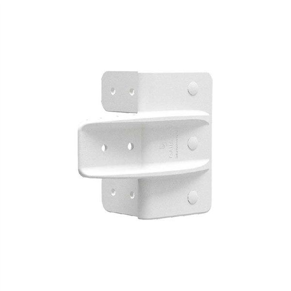D&D White Gate Stop - White polymer finish, PVC gate stop - Image 1