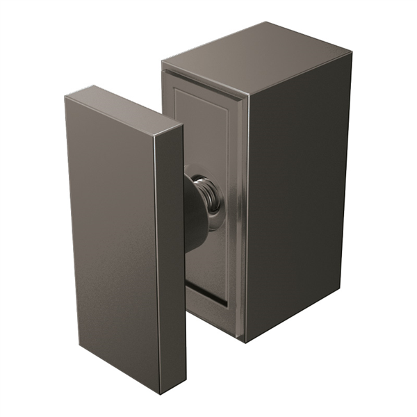 90 Degrees bracket for STAL frameless sliding shower screen Brushed Nickel - SS304 - Image 1