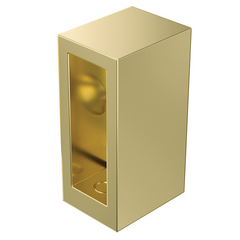 Slimline rail Wall bracket for Stal sliding shower screen - Brushed Brass / Gold - SS304 - Image 1