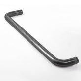 Towel Rail 500mm Brushed Gunmetal with Knob