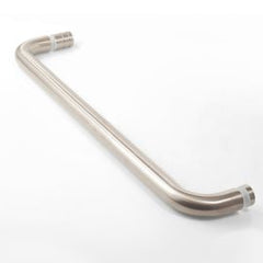 Towel Rail 500mm Brushed Nickel with Knob