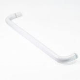 Towel Rail 500mm Matt White with Knob