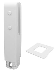 Non Conductive Pool Fence Spigot - Insuluxe - Core Drill Insulated Spigot, Matt White