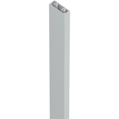 Aluminium Slat Screen Kit - Surfmist colour, 1800mm high x 3000mm wide, Slat fence panel