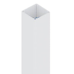 50 x 50mm Aluminium Post - 6000mm - Heavy Duty - White