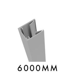 Aluminium Slat Screen Kit - Silver colour, 1800mm high x 3000mm wide, Slat fence panel
