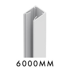 Aluminium Slat Screen Kit - White colour, 1800mm high x 3000mm wide, Slat fence panel