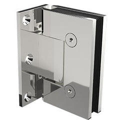 Zurich offset wall to glass hinge SQUARE EDGE - Chrome