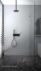 Frameless Shower Screen Fixed Panel,1022mm - 1397mm