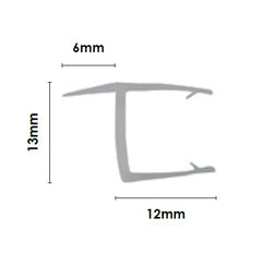 PVC hinge gap water seal 2100mm