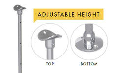 12mm Diameter slimline wire spreader post for Wire balustrade