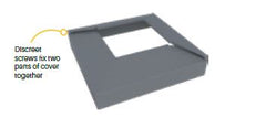 Two part domical cover for 50mm post POWDER COATED ALUMINIUM for 50 x 50mm post