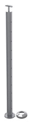 MID POST 50.8mm drilled & base plated post for Wire balustrade - Image 1